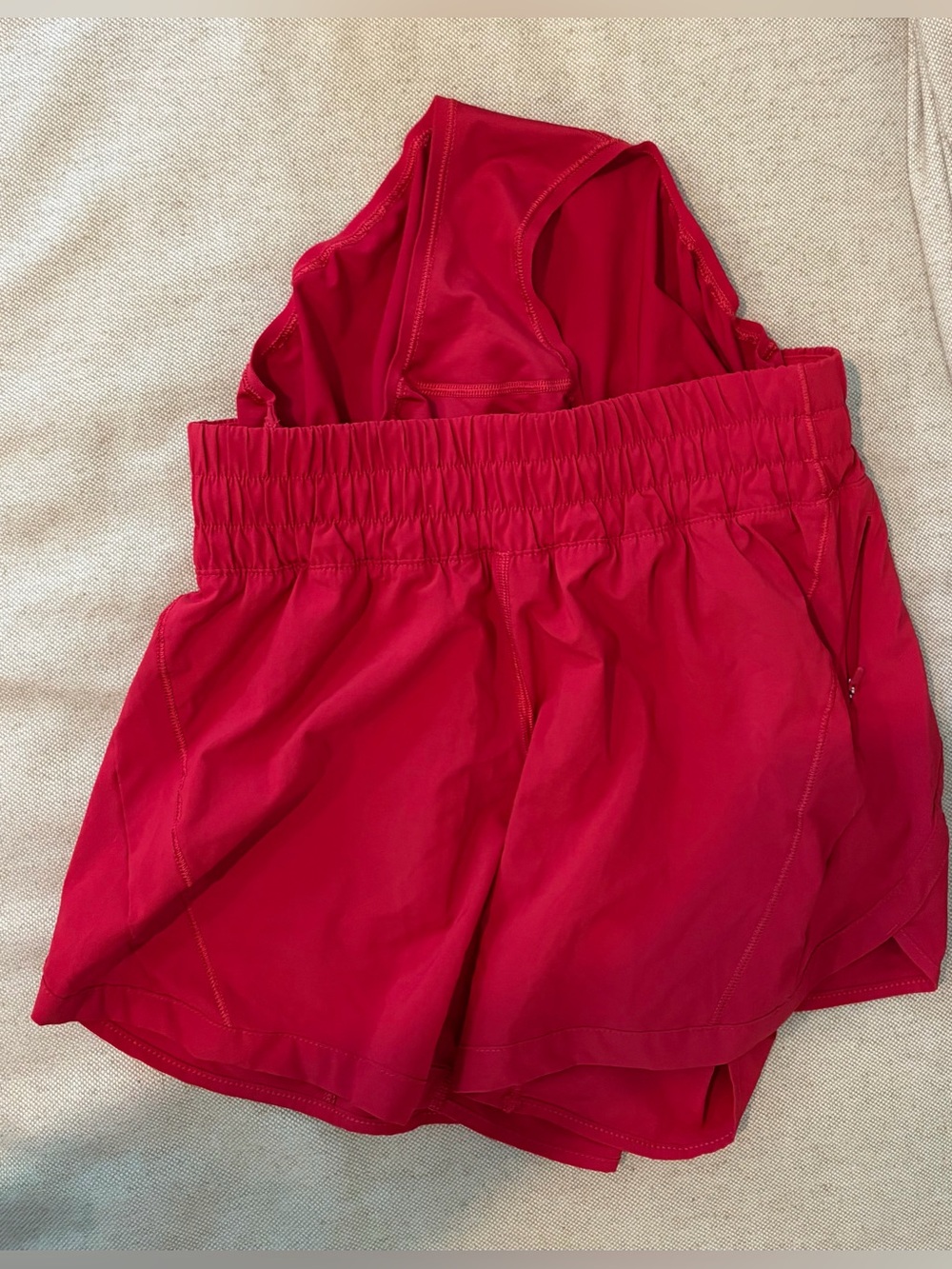 Lululemon’s Red Athletic Shorts size 6 - Picture 3 of 3